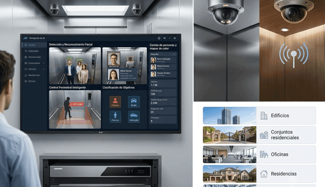 Videovigilancia CCTV: monitoreo NVR, cámaras en cabina y usos